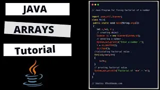 Java Tutorial : Declaring Arrays & Accessing Elements