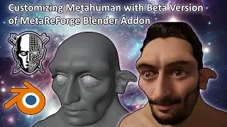 Testing Beta Version MetaReForge in blender 4.1#blender #metahuman #characterdesign