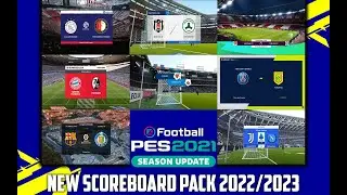 PES 2021 | New Scoreboard Pack Season 2022/2023 AIO