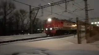 Редкий поезд в Санкт-Петербург ЭП2К (РУБ)