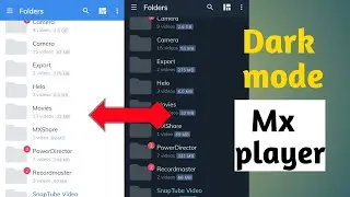 How to enable dark mode on Mx player