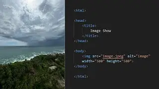 How to insert image in HTML web page using visual code