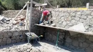Bahce tas duvar yapımı (muri in pietra)