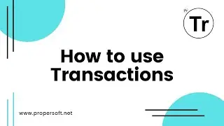How to use the Transactions app