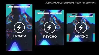 Top After Effects Projects: Psycho Music Visualizer + Free Font