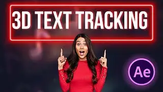 3D Text Tracking in After Effects Tutorial 🎥 3D Camera Tracker 2023 | Adobe After Effects