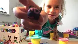 Как лепить котика и девочку (и суши) из пластилина play-doh