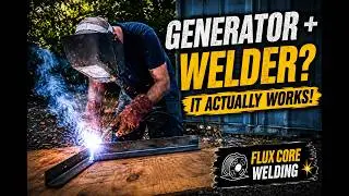 Running a 220V Welder off of a Generator! | REMOTE WELDING TRICK 🔥🔥