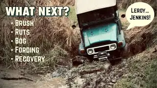 Brush, Bogs, Fording & Recover // Willys CJ2A & Land Cruiser FJ40 Mud Wheeling