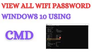 Show Wifi Password Using CMD Windows 10 | Wifi Ka Password Kaise Pata Kare Windows 10