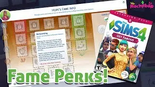 The Sims 4 Get Famous: FAME PERKS