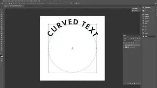 Curved Text Photoshop Tutorial, Graphic Design in Photoshop 2022 for Beginners