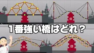 【大事故確定】素人が橋作ってみた‼️スマホゲーのクオリティじゃねぇぞ！【Poly Bridge】