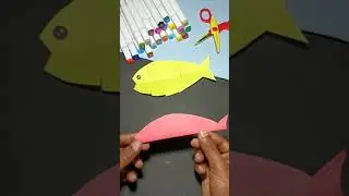 Diy Paper fish 🐠 #shorts