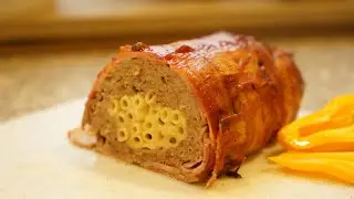 BACON-WRAPPED MINCED MEAT ROLL. Incredibly delicious with a secret inside.