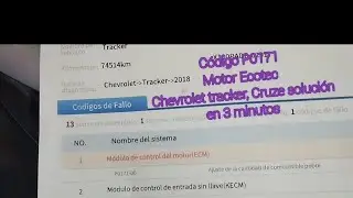 Código P0171 ajuste de la cantidad de combustible pobre ⛽‼️ tracker, Cruze, onix Prueba y solución‼️
