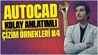 ✅ AUTOCAD ÇİZİM ÖRNEKLERİ #4 ✅ AUTOCAD 2021 - ÇİZİM | ÖĞRENME GARANTİLİ AUTOCAD DERSİ | AUTOCAD 2021