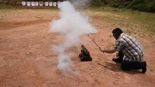 The last shot from "Thunderer" on the range for 2020.