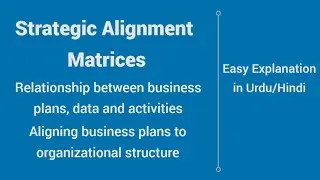 Strategic Alignment| Busines plan data activities | Aligning busines plans organizational structure