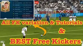 All Free kick variation & Tutorials Part1 ! and Best FK takers in Fifamobile22 !!