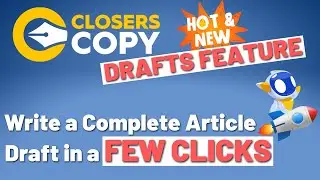 ClosersCopy AI Drafts: 1500+ Words Articles in a Few Clicks
