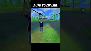 AUTO VS ZIP LINE IN FREE FIRE 😁 #shortsfreefire #shorts