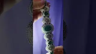 Браслет и серьги с малахитом и Сваровски https://www.livemaster.ru/myshop/anna-soutache