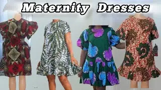 How to make free MATERNITY DRESSES from Home  / Maternity Gown with Afriac Wax. 