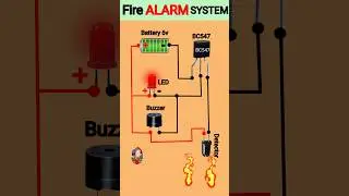 how to make infared fire alarm system | Fire alarm system #firealarm #securtiy #shorts #electronic