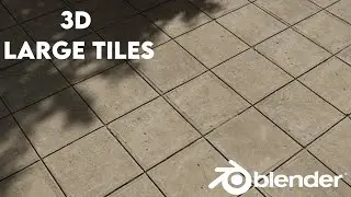 blender tutorial-modeling large 3d tiles using geometry nodes |blender beginners