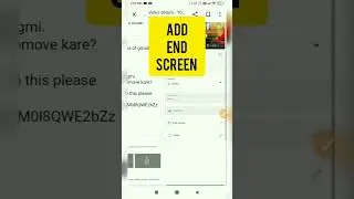 How to add END SCREEN on youtube video?|2023|Easiest way|Updated|