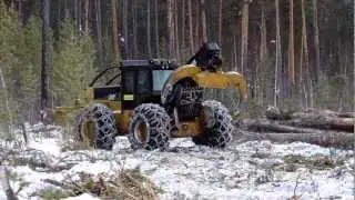 Cat 525C Колесный скиддер