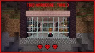 Can PEACEFUL Pros Beat HARDCORE?? | Hardcore Take 3 | Minecraft Bedrock Hardcore Trio Challenge