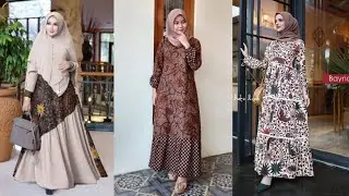 37+ Trendy Batik Dress Designs for Modern and Stylish Hijab-Wearing Women