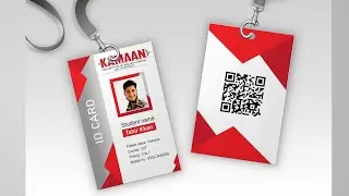 Identity Card Design in CorelDRAW | How To Design Professional Id Card | student id card |