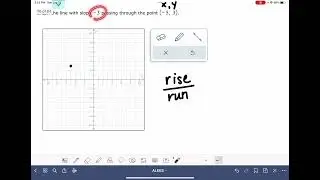ALEKS: Graphing a line through a given point with a given slope