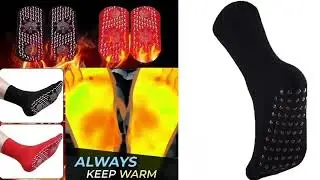 tourmaline acupressure self heating shaping socks