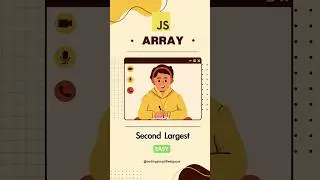 Find Second Largest Element in an Array | JavaScript Interview Question Explained 💡