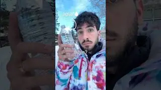 How long does it take for water to freeze in snow?