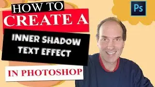 How To Create An Inner Shadow Text Effect In Photoshop | Photoshop CC Tutorials