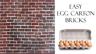 EASY Miniature Bricks Made From Egg Cartons!