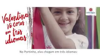 Valentina vê cores em três idiomas