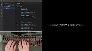 ASMR Programming - Shining Text Animation Effects using Html CSS - No Talking