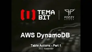 09 - AWS DynamoDB Table Actions - Part 1