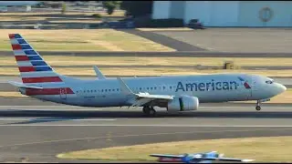 American Airlines Boeing 737-800 [N964NN] landing in PDX
