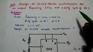 LIC - AU Important problems in IC555 Astable Multivibrator in Tamil - EC3451 - Linear Integrated