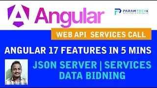 #Angular 17 API call with Json server #Angular Services call and data binding #AngularFeaturesIn5min