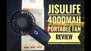 JISULIFE F2B 4000mAh Long Lasting Rechargeable Fan Review: Unboxing & Wind Speed Testing