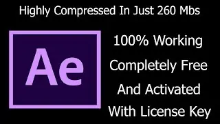How to download Adobe After Effect highly compressed in just 261 mbs. Link in Description.