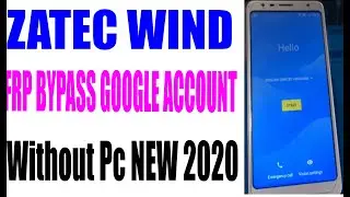 ZATEC WIND FRP BYPASS GOOGLE ACCOUNT Without Pc NEW 2020